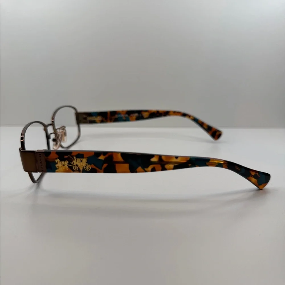 COACH EYEGLASSES HC5075/9244 (DARK BROWN/TEAL CONFETTI) 53•17•135 COACH GLASSES